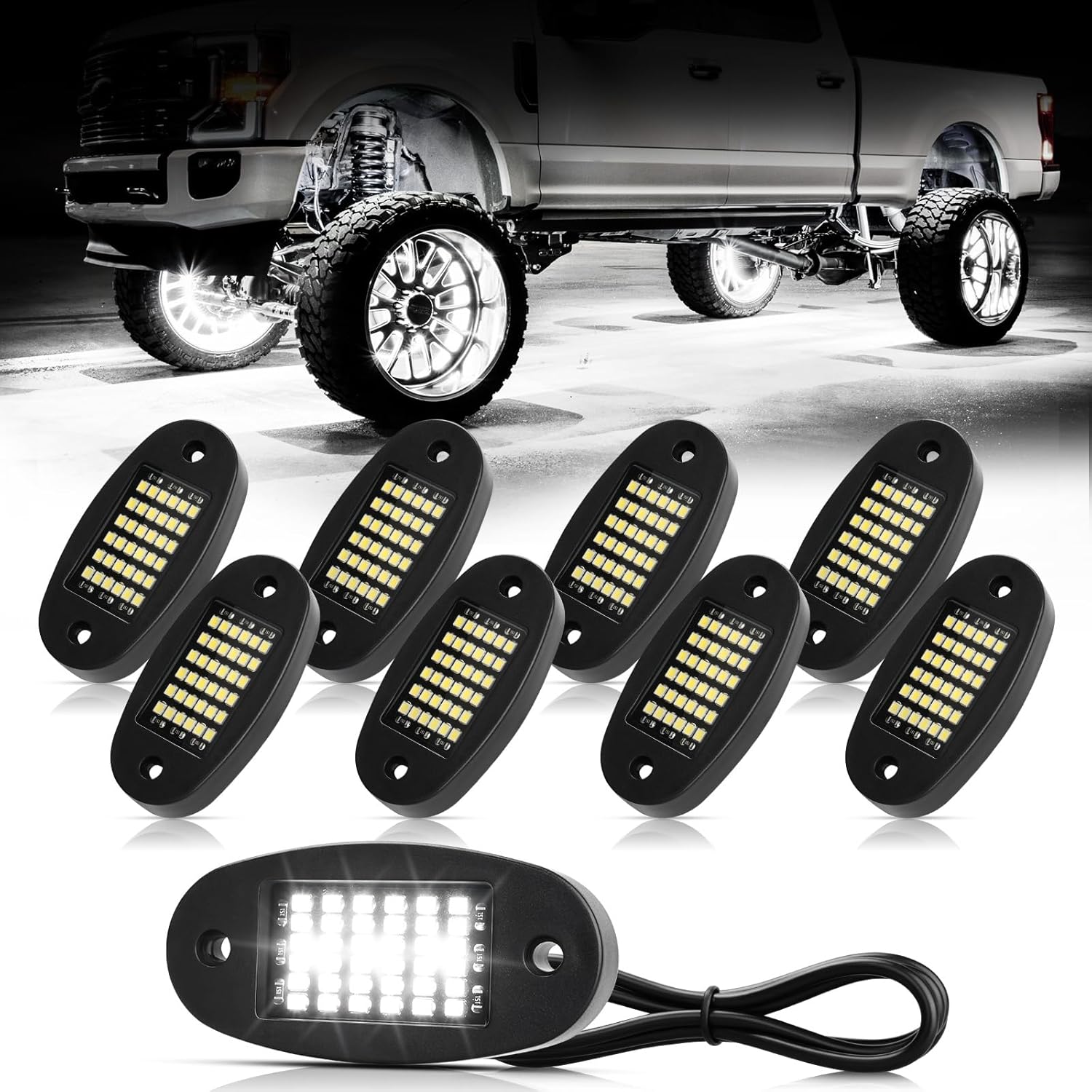 36 LED Chip Pure White Rock Lights