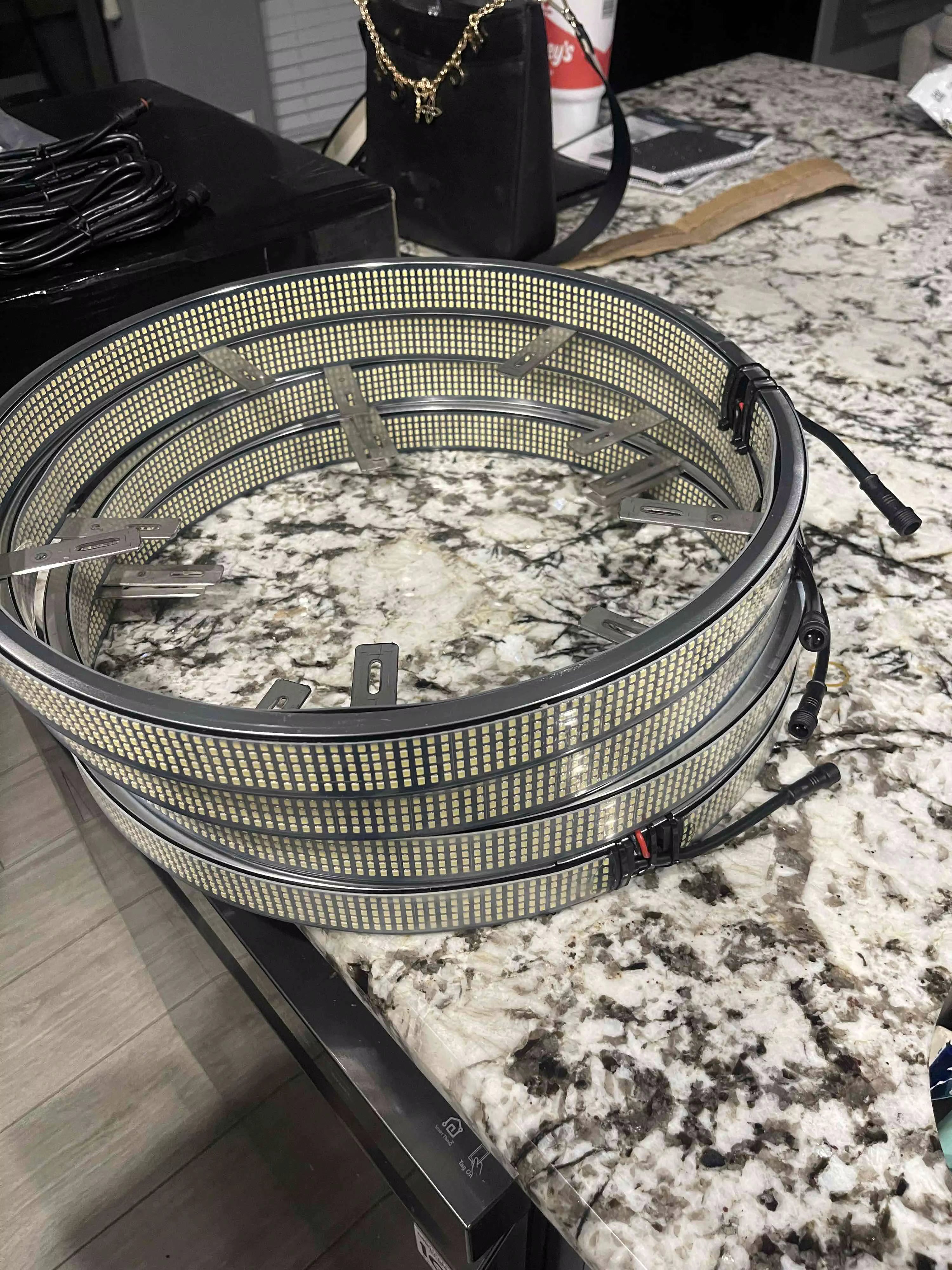 10 Row Pure White Wheel Light Kit