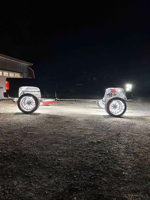 10 Row Pure White Wheel Light Kit
